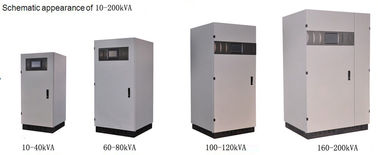 Color gris 120Vac UPS en línea, 3phase LF en línea UPS 208Vac UPS de línea a línea 10-200kVA