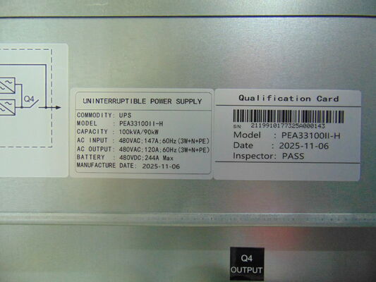 Unidad de alta tensión en línea de baja frecuencia 10-200kVA 480Vac/60Hz